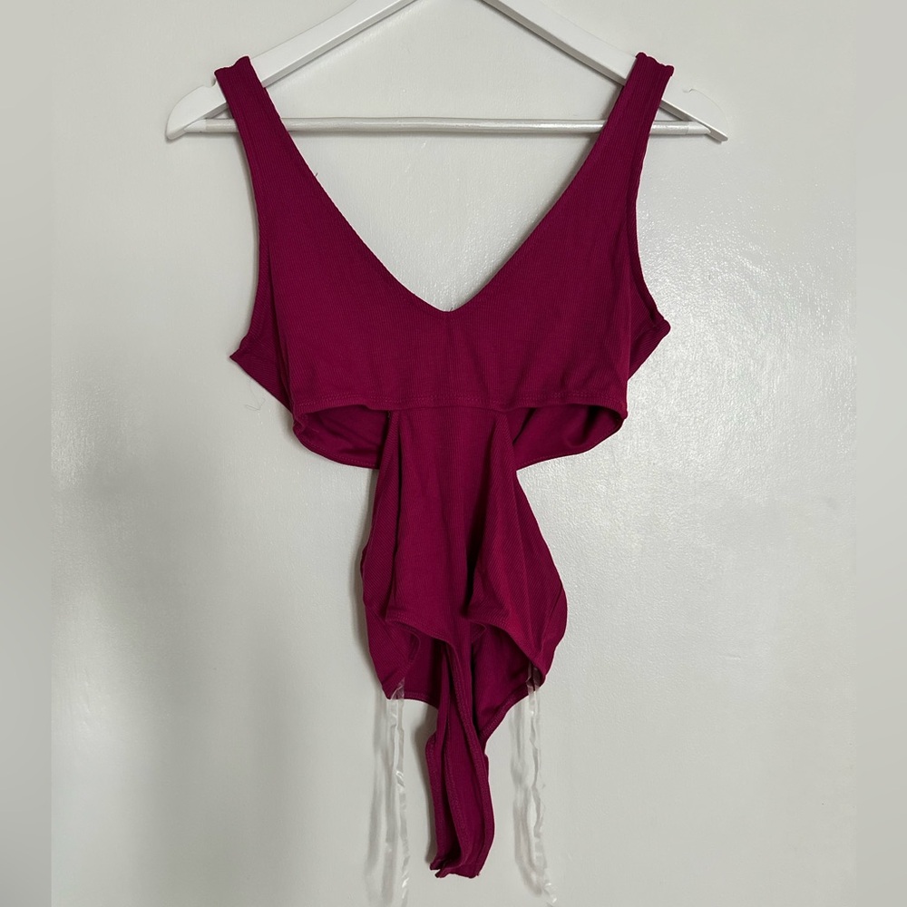Wild Fable Fuchsia Ribbed Top - Picture 3 of 3